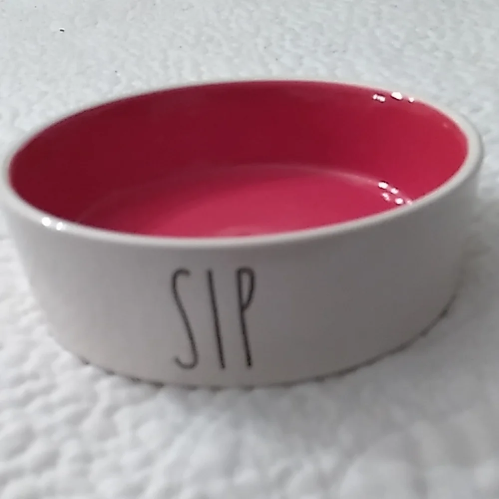 Rae Dunn kitty water bowl